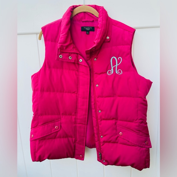Women’s puffer vest from Talbots size petite Large - Picture 6 of 9